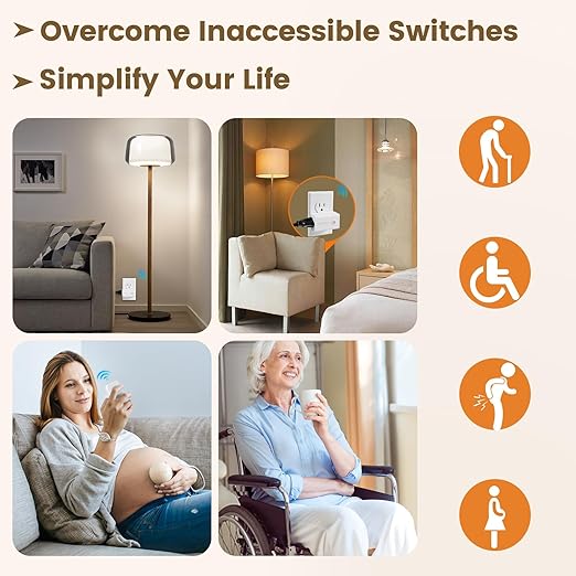 SURAIELEC Remote Control Outlet, Wireless Remote Light Switch, 100 FT, No - Image 7