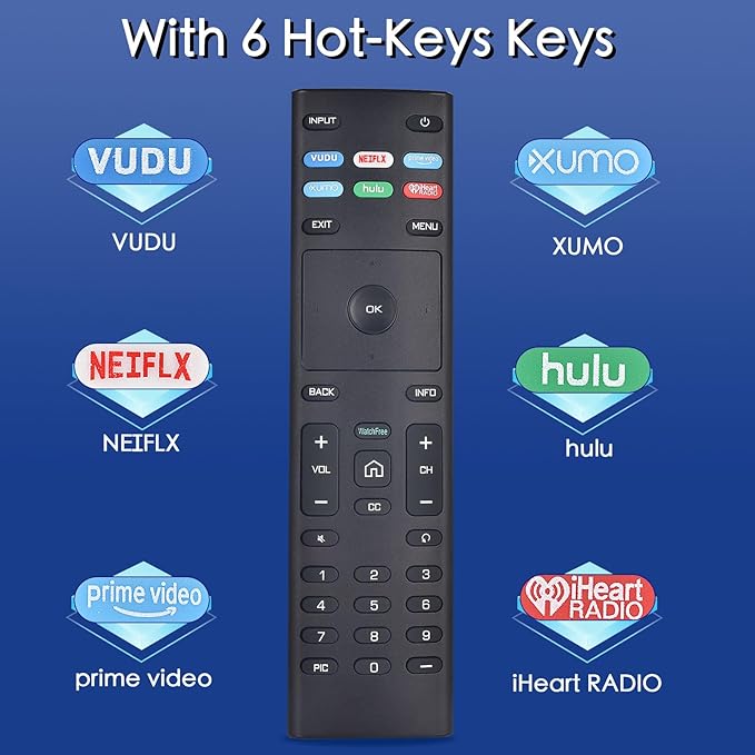 XRT136 for Vizio Smart TV Remote, Replacement Control for Vizio Smart LED LCD - Image 4