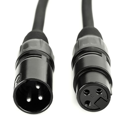 MFL. 10 ft Flexible DMX Cable 3 Pin Signal XLR Male to Female Cable Wire - Image 2