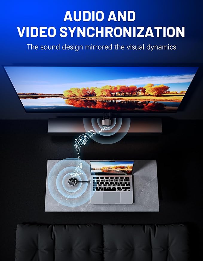 VJZFA Wireless HDMI Transmitter and Receiver 98FT/30M, 4K Decode 1080P@60Hz - Image 4