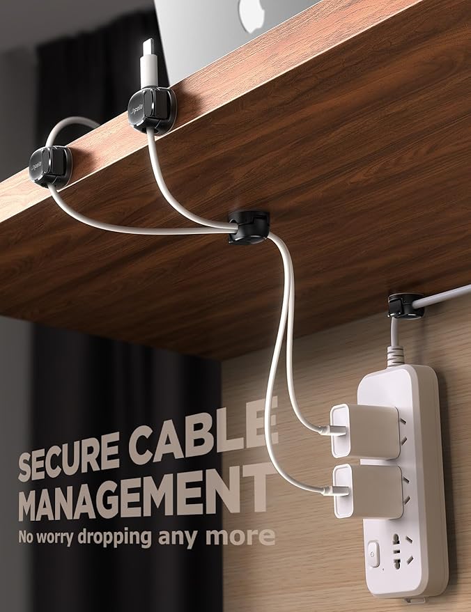 12Pack Cord Organizer Cable Clips - Image 5