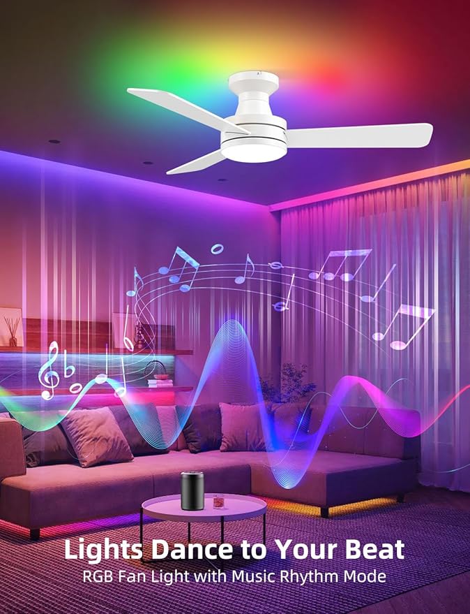 Homlit 42" RGB Ceiling Fan - Image 2