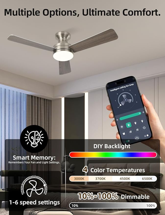 Homlit 42 inch RGB Ceiling Fan - Image 2