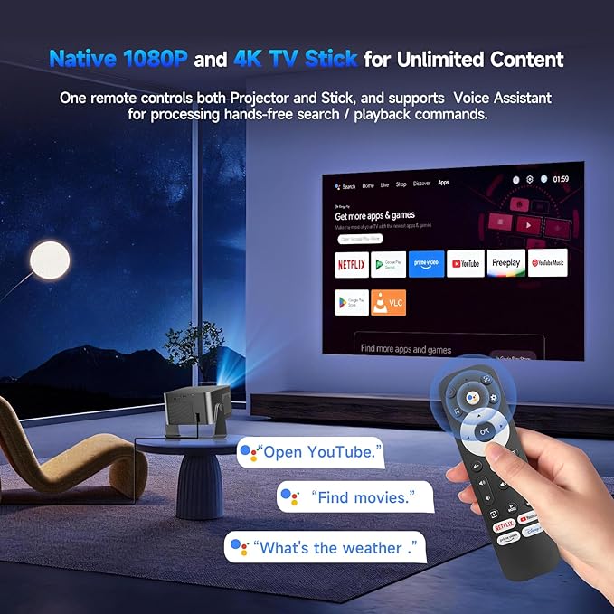Magcubic Smart Projector 4K Support, Portable Projector - Image 2