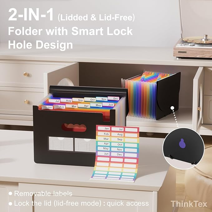 ThinkTex Accordion File Organizer, 12 - Image 3
