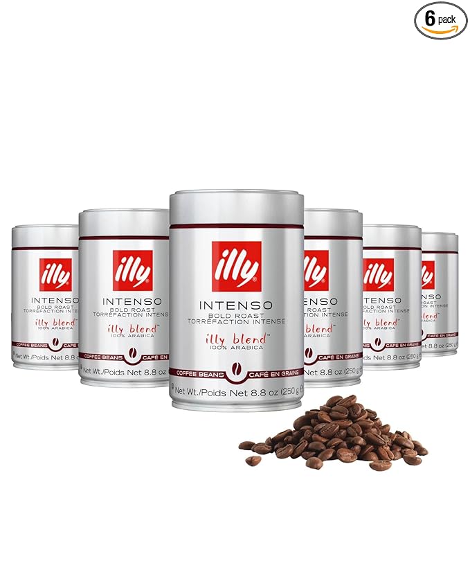 illy Whole Bean Coffee, Intenso Bold Roast, 100% Arabica, Premium Italian Coffee by illy