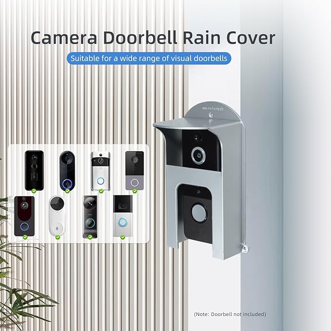 dgyezhao Doorbell Plastic Rain Cover, Large Accessories Cover Weatherproof Anti - Image 4