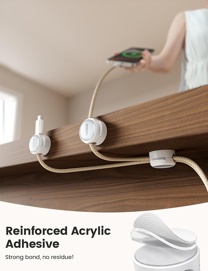 12Pack Magnetic Cable Clips Cord Organizer - Image 3
