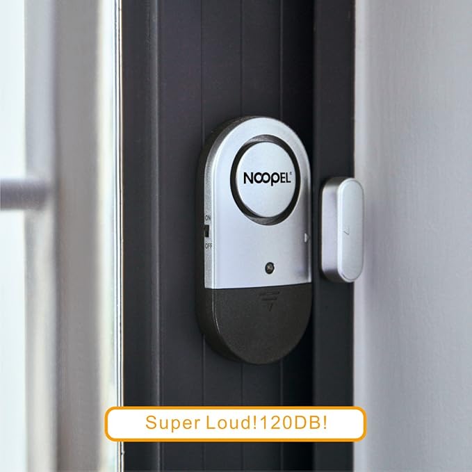 Door Alarms When Opened for Kids Safety, 4 Pack 120dB Loud Window Sensors for - Image 7