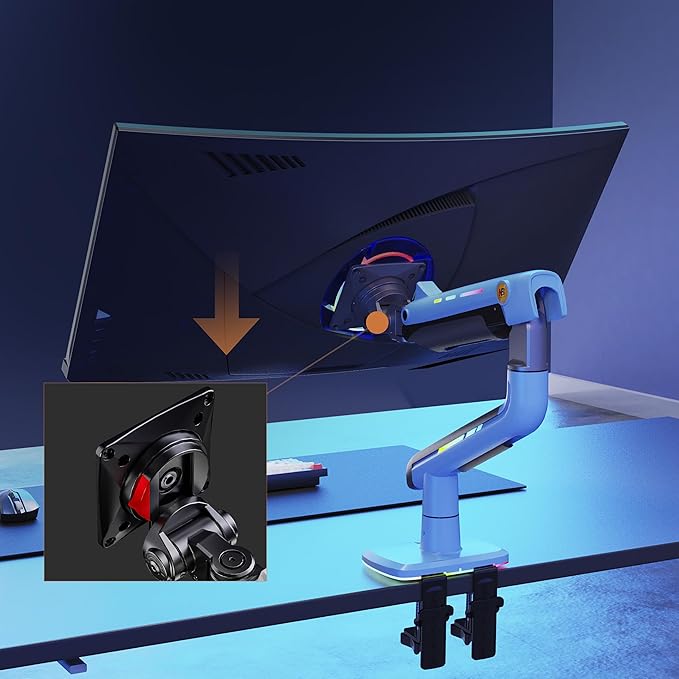 NB Gaming Monitor Arm or for 32 to 60 Inches Screen, Load up to 20 kg, VESA - Image 5