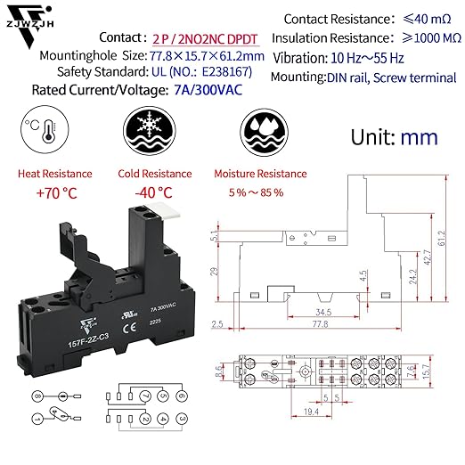 ZJWZJH Power Relay Electromagnetic - Image 5