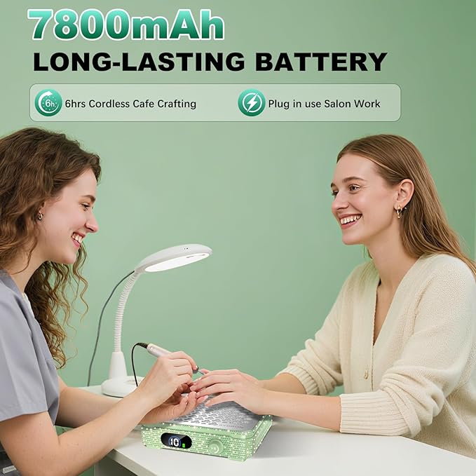 Nail Dust Collector | 1000PA Dust Collector Nail Tech | 10 Speed Levels | Low - Image 5