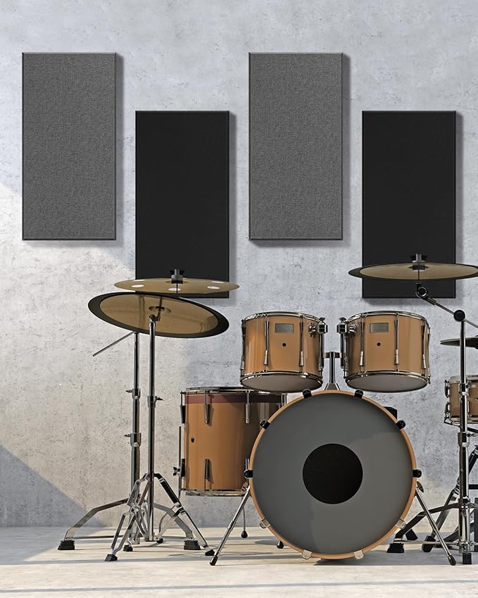 4Pack Fiberglass Acoustic Panels, Self Adhesive Sound Proof Foam Panels - Image 6