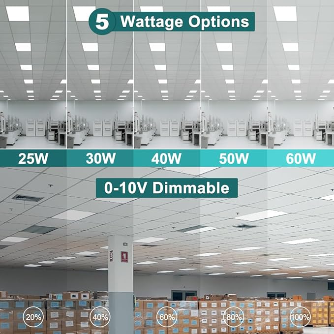 kadision 2x4 LED Flat Panel Light, 60W/50W/40W/30W/25W Adjustable, - Image 2