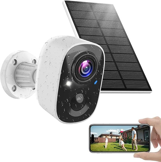 MaxiViz Solar Camera Outdoor Wireless, 2.4GHz Wi-Fi Security Camera by MaxiVizSecurityCamera