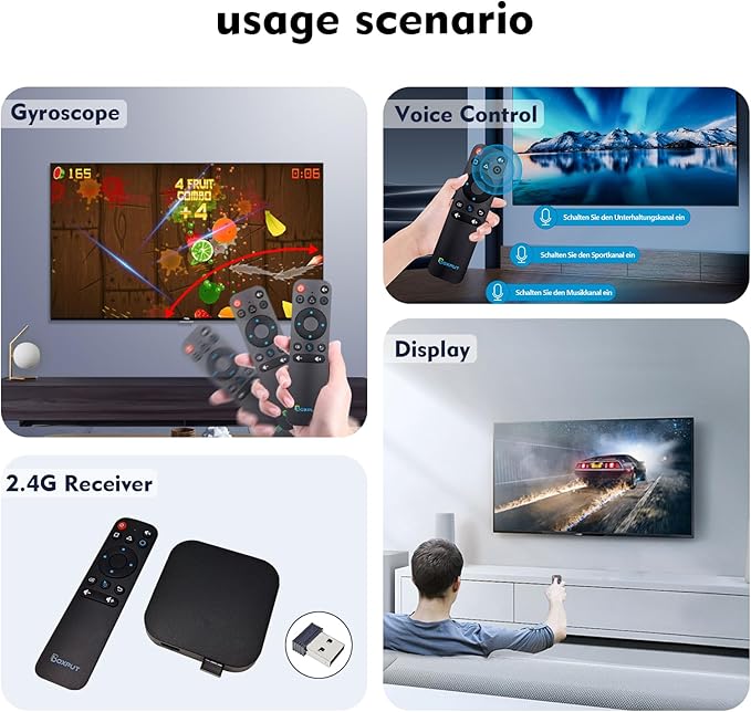 BOXPUT BPR1S Plus Air Mouse Remote BT & 2.4G RF Replacement Remote - Image 5