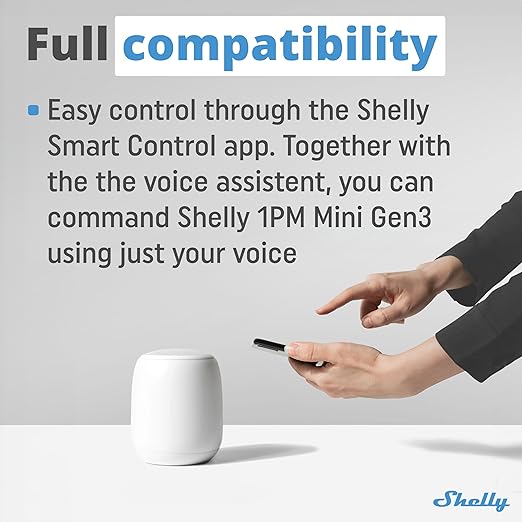 Shelly 1PM Mini Gen3 | WiFi Smart Switch Relay, 1 Channel 8A - Image 5