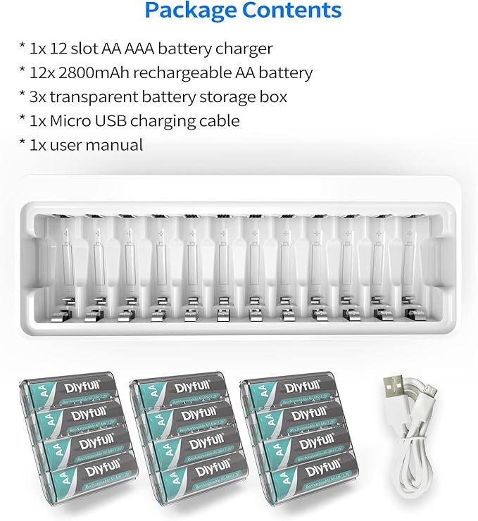 Dlyfull Rechargeable AA Batteries - Image 7