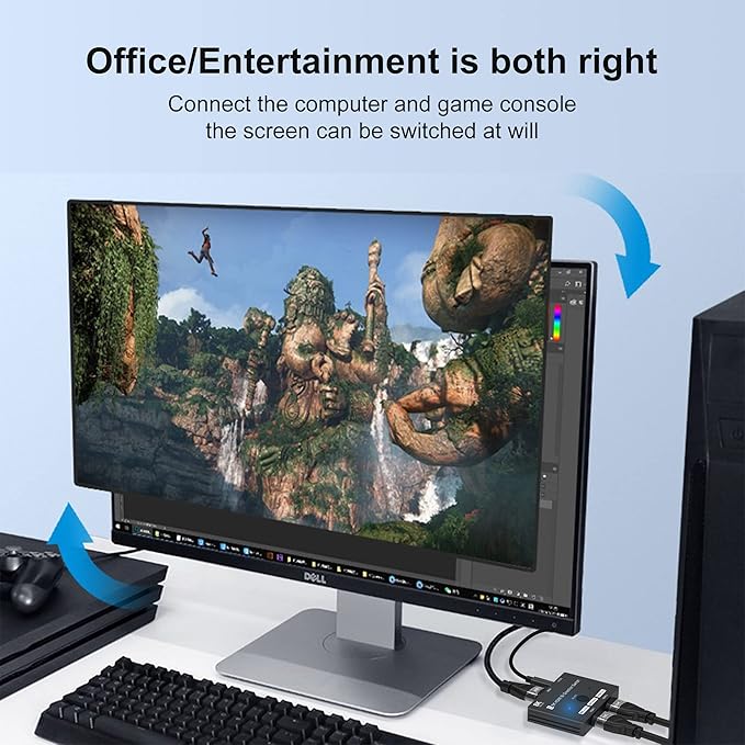 HDMI 2.1 Bi-Directional Switch Ultra HD 8K HDMI Switcher 2 in 1 Out/ 1 in 2 Out - Image 8