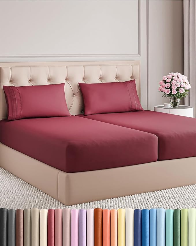 Split King Size 5 Piece Sheet Set by CGKUnlimited