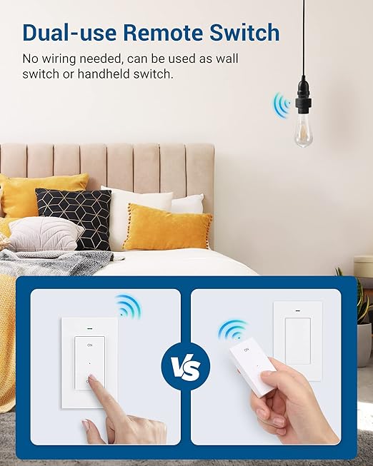 DEWENWILS Remote Control Light Socket, Wireless Light Switch - Image 2