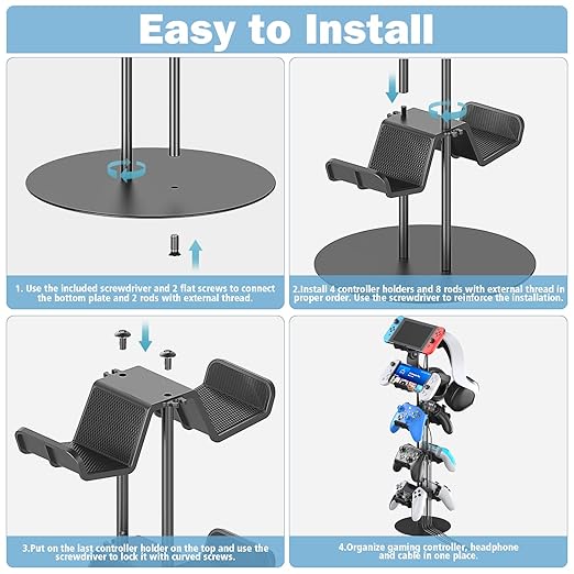 Kytok Gamer Gifts, Headset Stand 5 Tiers - Image 5