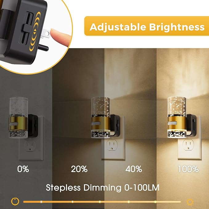 L LOHAS LED Motion Sensor Night Light, Dimmable Night Lights Plug into Wall - Image 3