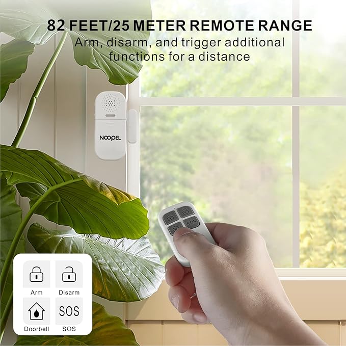 Door Alarms for Kids Safety, 2 Pack 130dB Window Sensor Pool Alarms When Opened - Image 3