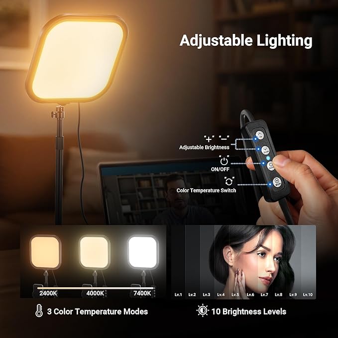 NEEWER Basics 2 Pack 10.8" Video Conference Lighting - Image 4