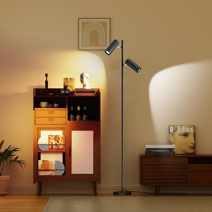 SIBRILLE Spotlight Floor Lamp, Tall LED Standing Lamp - Image 7