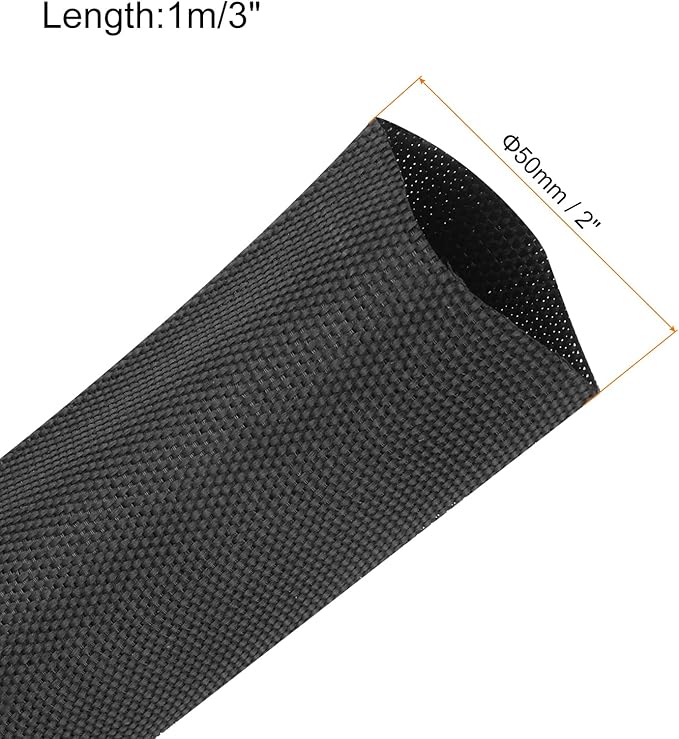 MECCANIXITY Braided Cable Sleeves Heat Shrinkable Fabric Sleeving, Network - Image 2