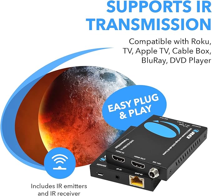 OREI HDMI Extender UltraHD Over Single Cat6/Cat7 Cable 4K @ 60Hz - Image 8