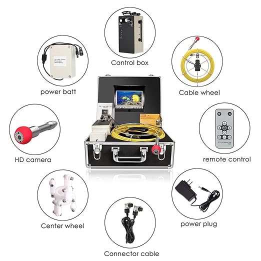 Pipe Pipeline Inspection Camera, Drain Sewer Industrial Endoscope HBUDS - Image 6