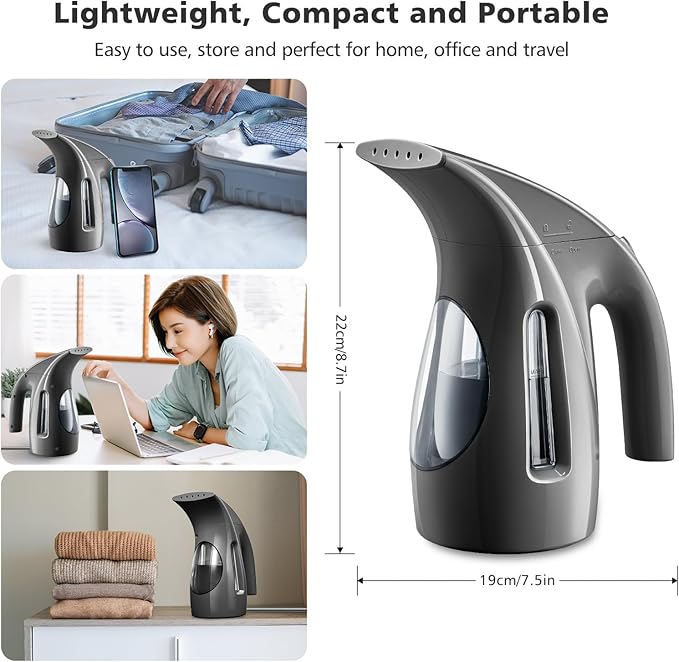 HiLIFE Steamer for Clothes, Portable Handheld Design, 240ml Big Capacity - Image 5