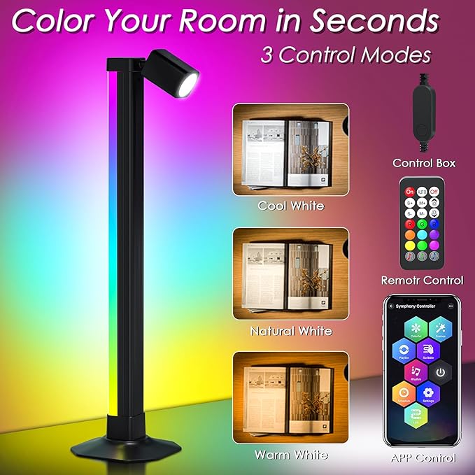 Smart Light Bar with Swivel Lamp, LED Light Bar - Image 3