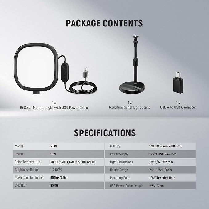 NEEWER Basics 5" Full Screen LED Ring Light - Image 8