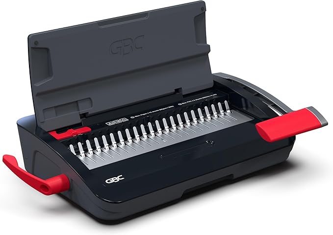 GBC Binding Machine, CB12 CombBind Punch and Bind Machine, Punches 12 Sheets by GBC