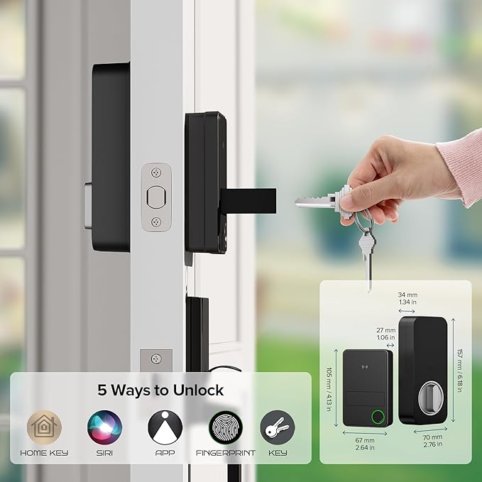 X3 Apple Home Key Door Lock Deadbolt, iOS ONLY, Smart Keyless Entry Door Lock - Image 6