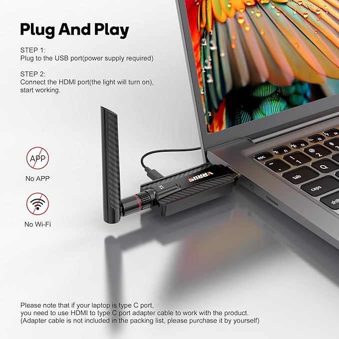 Vrriis Wireless HDMI Transmitter and Receiver, Plug and Play, 1080P Wireless - Image 5