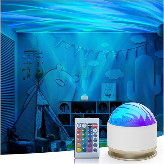 HUMIIEYE Northern Lights Projector, 16 Light Color Aurora Night Light Projector by HUMIIEYE