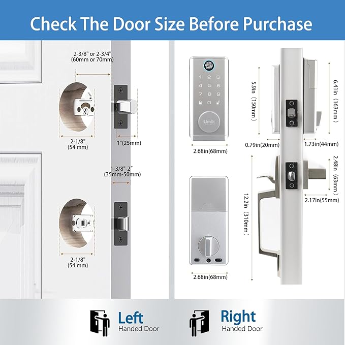 UMIK UMIKSMART Fingerprint Smart Door Lock - Image 7