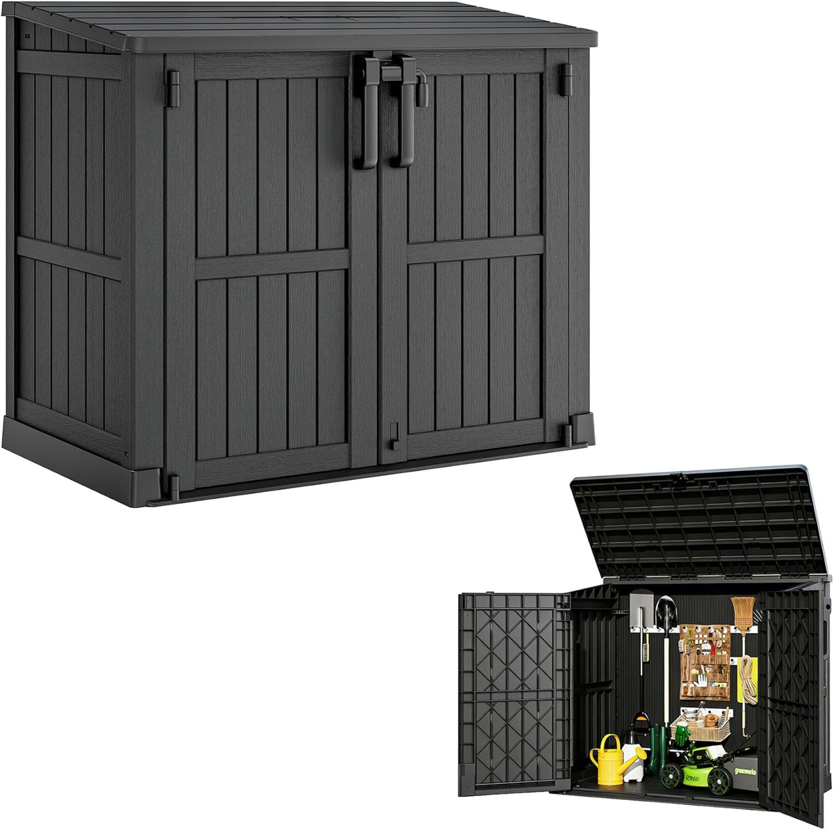 horizontal storage shed 36 cu ft with lockable, main product view