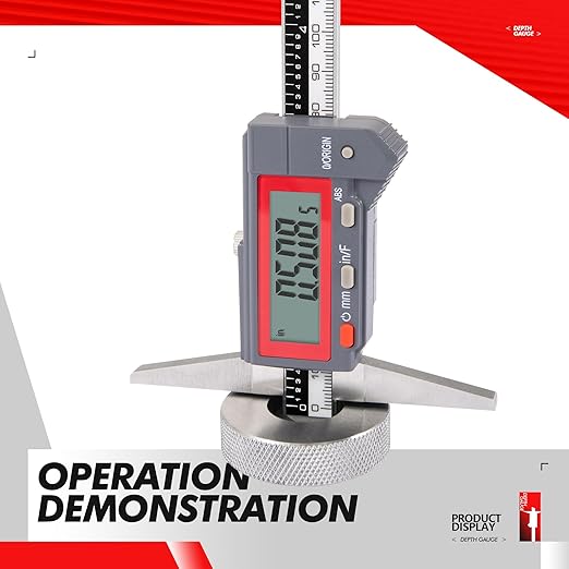 UNIPEC Absolute Digital Depth Caliper 0-150mm / 0-6", ±0.02mm Accuracy - Image 5