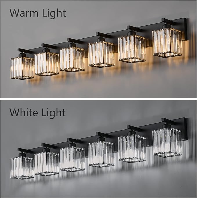 FDPBY Modern Black Crystal Bathroom Vanity Light - Image 2