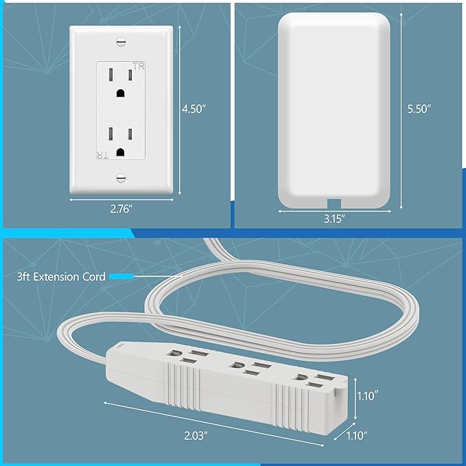 LIDER Flat-Face Outlet Extender - Image 2