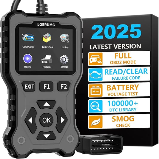 LOERUMG OBD2 Scanner Diagnostic Tool, Enhanced Check Engine Code Reader by LOERUMG