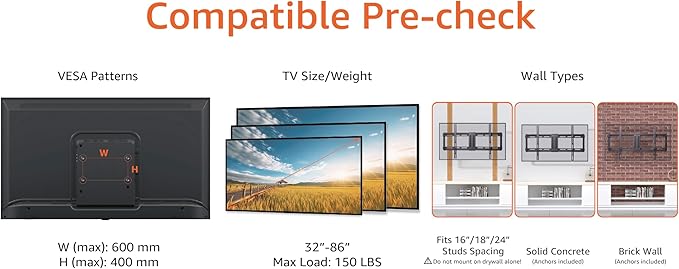 Amazon Basics Low Profile TV Wall Mount - Image 2