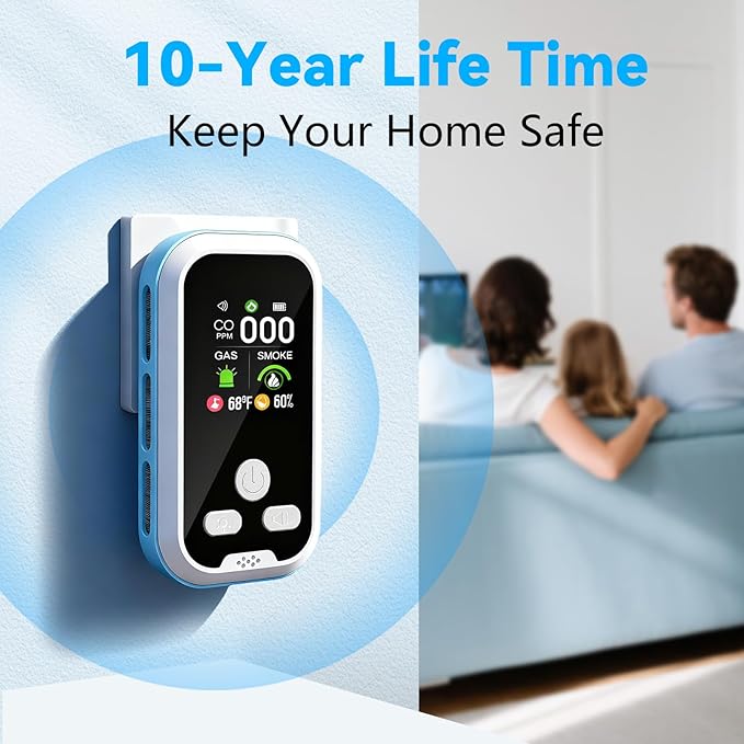 5-in-1 Carbon Monoxide Detector 2 Pack Combo - Image 7