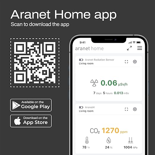 SAF Aranet4 Home: Wireless Indoor Air Quality Monitor - Image 5