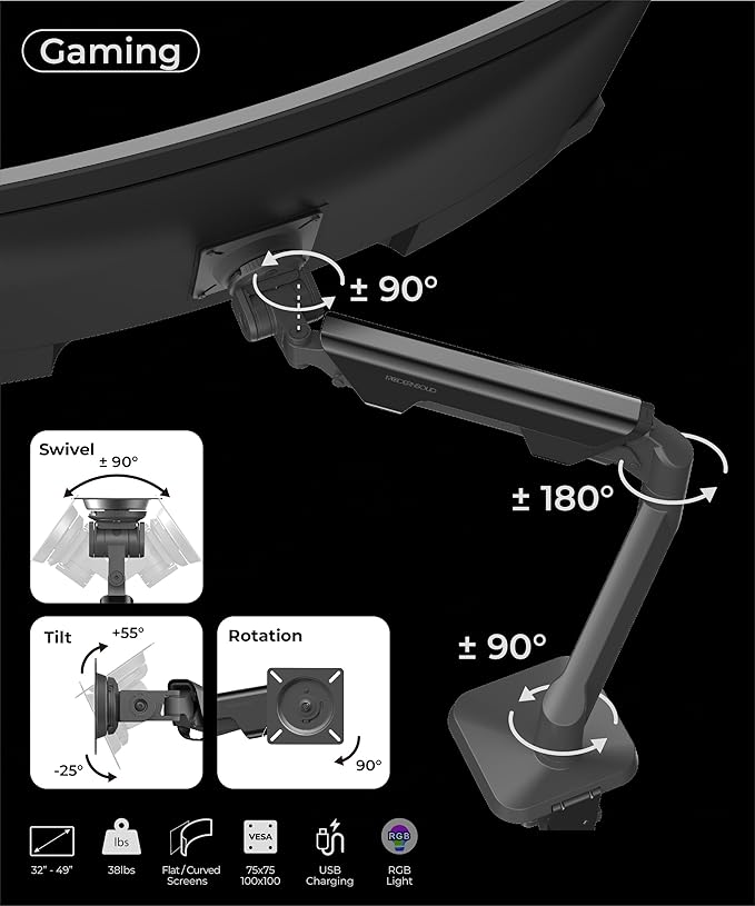 Modernsolid Heavy Duty Ultrawide Monitor Arm - Image 9
